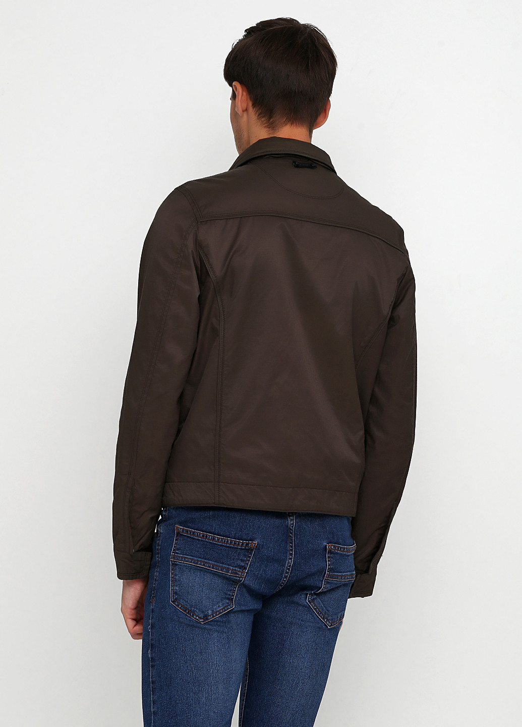 Темно-коричневая демисезонная куртка DKNY
