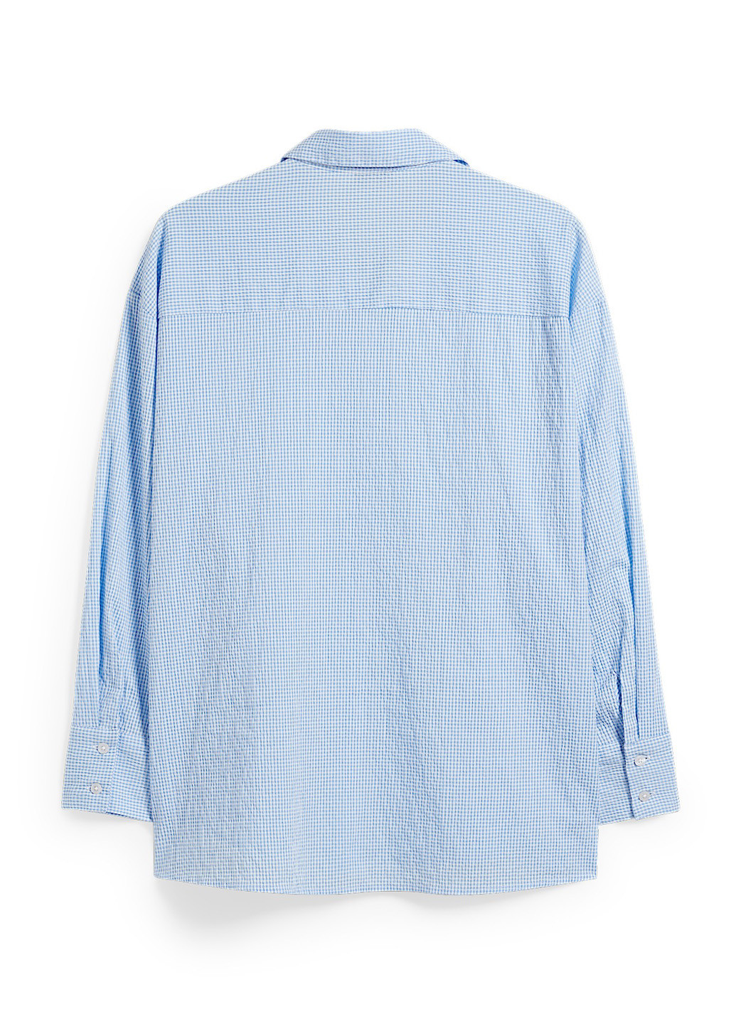 Голубой кэжуал рубашка однотонная C&A