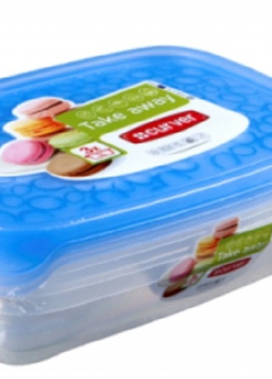 Комплект ємностей для СВЧ прямокутний "TAKE AWAY" 3х1л (CUR-474) Curver (218821807)