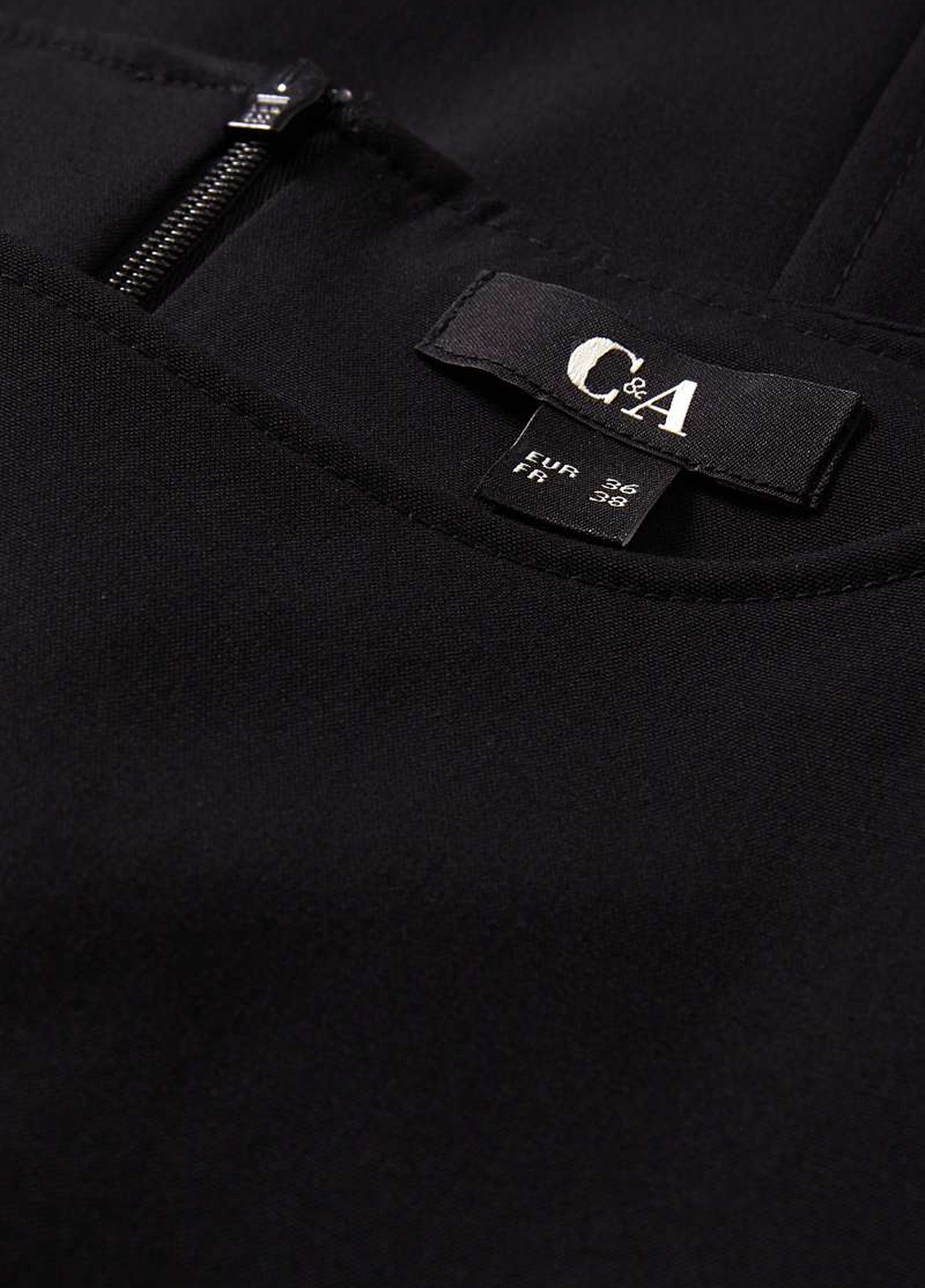 Чорна ділова, кежуал сукня C&A однотонна