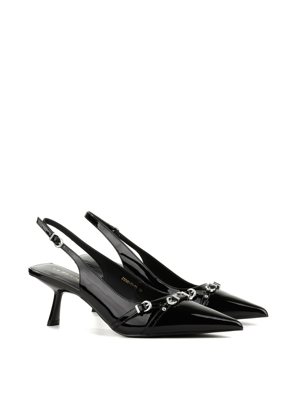 Le'BERDES Туфлі слінгбекі чорний з натуральна шкіра, україна — літо (360795511)