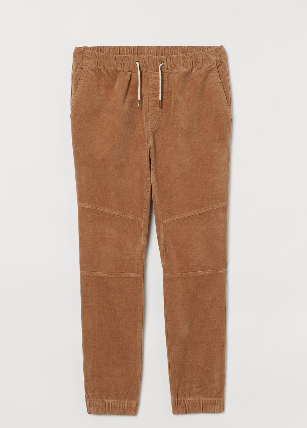 Темно-бежевые летние брюки H&M