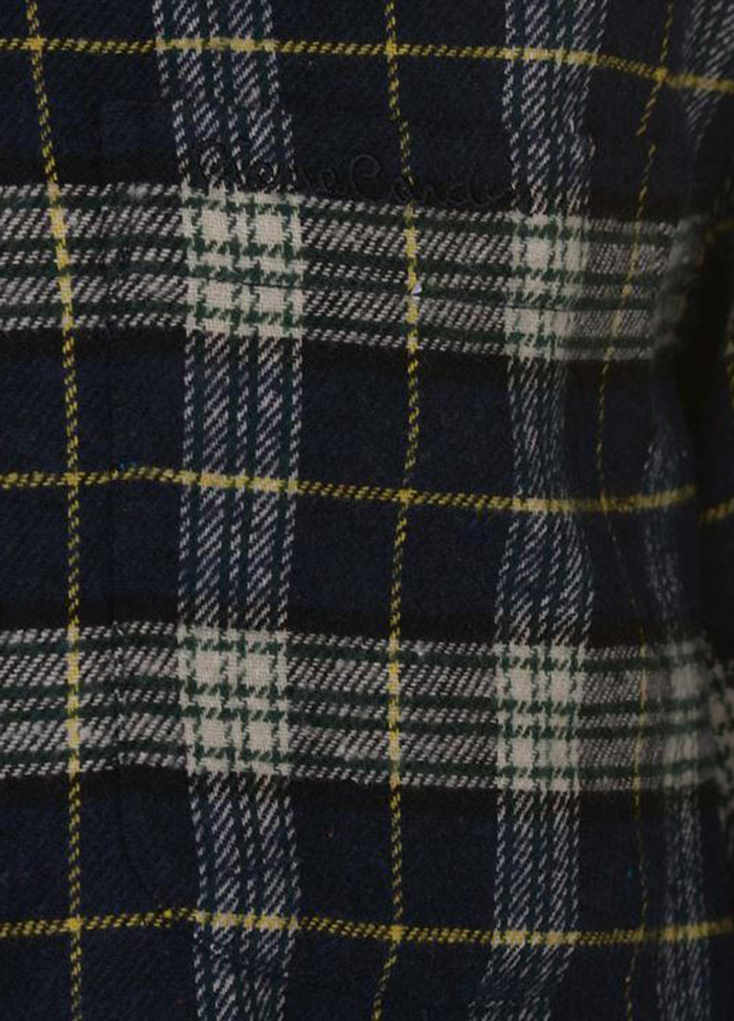 Черная кэжуал рубашка в клетку Pierre Cardin с длинным рукавом