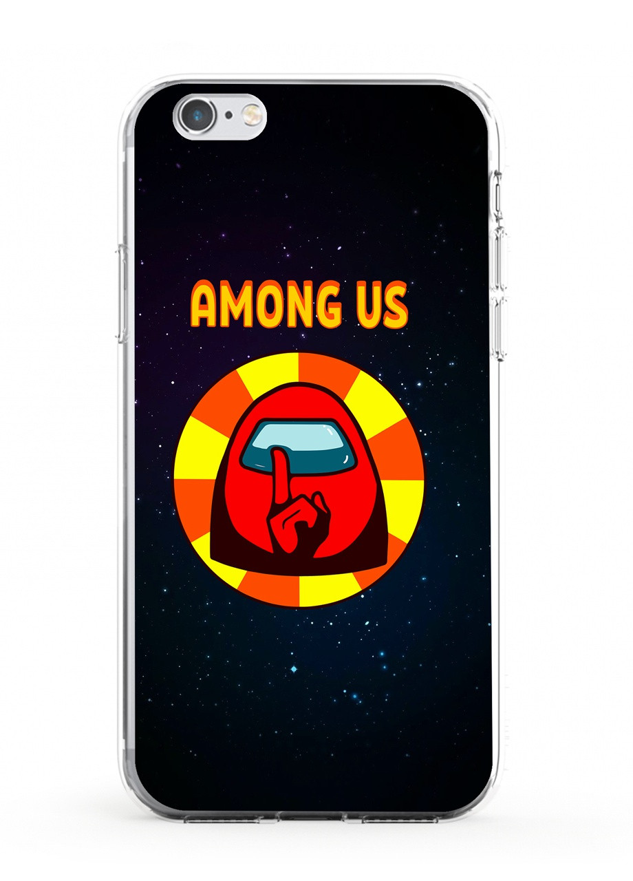 Чехол силиконовый Apple Iphone 6 Амонг Ас Красный (Among Us Red) (6937-2412) MobiPrint (219566089)