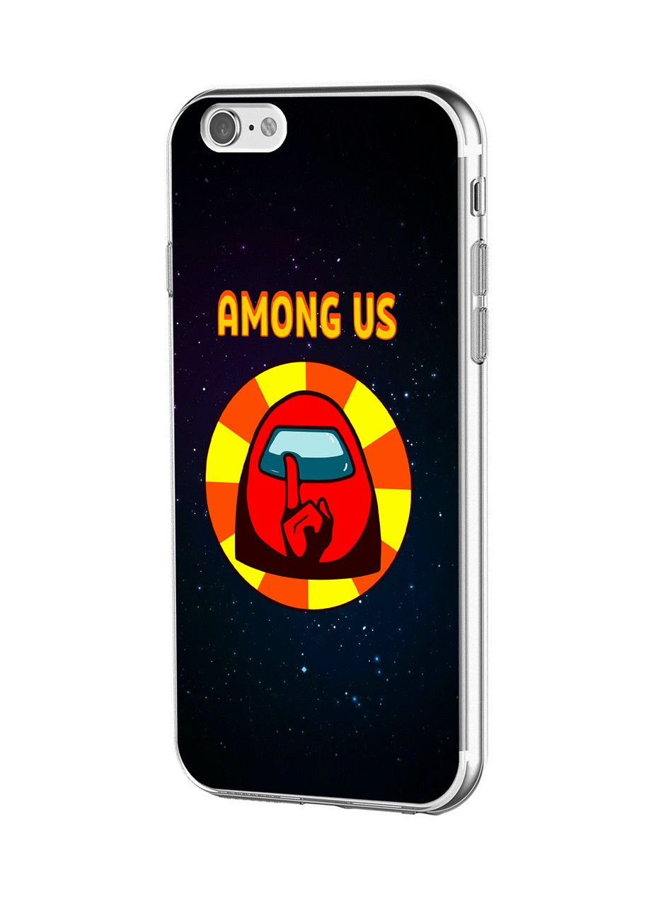 Чохол силіконовий Apple Iphone 6 Амонг Ас Червоний (Among Us Red) (6937-2412) MobiPrint (219566089)