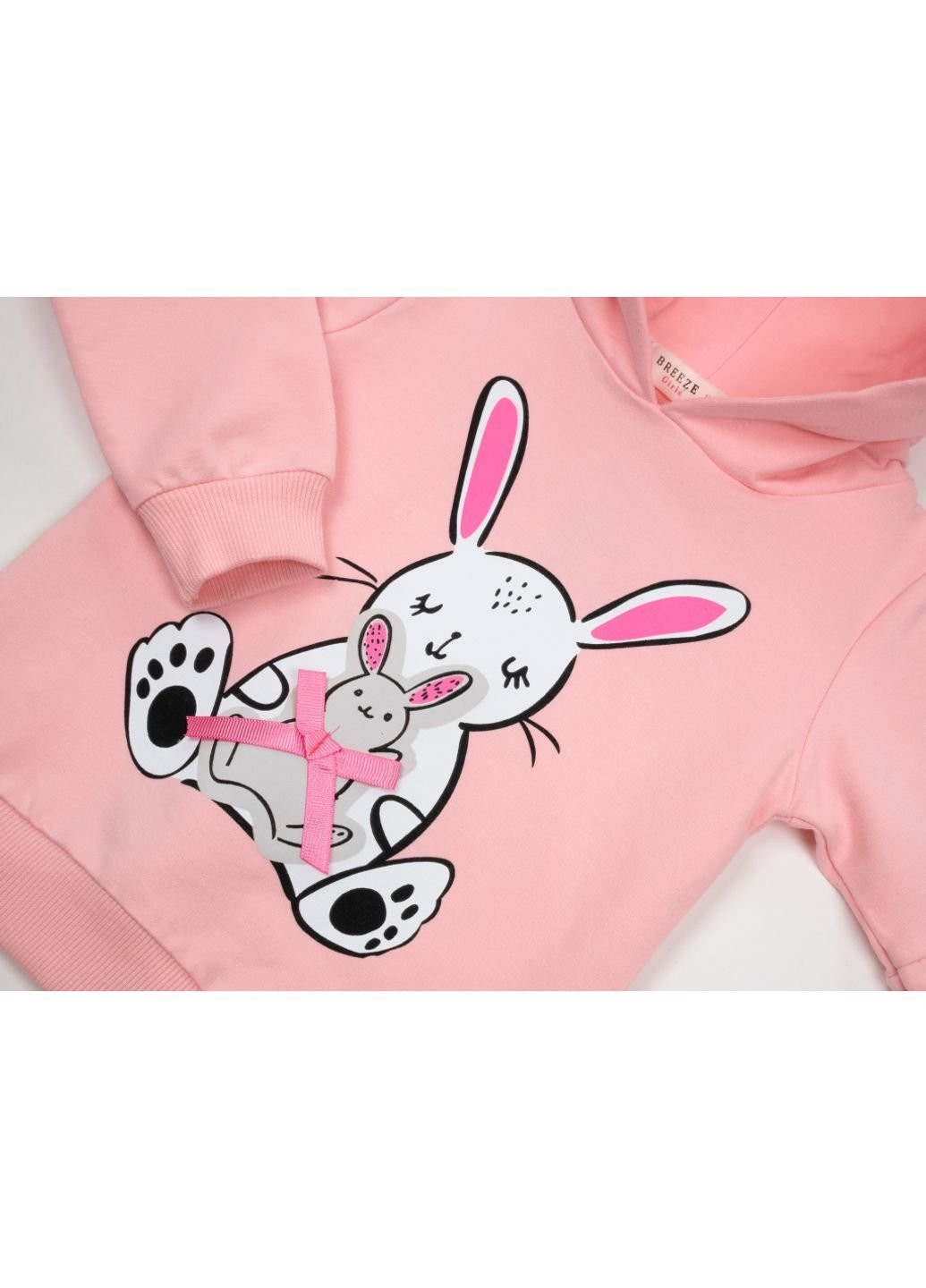 Кофта с зайчиком (16185-86G-pink) Breeze (251313538)