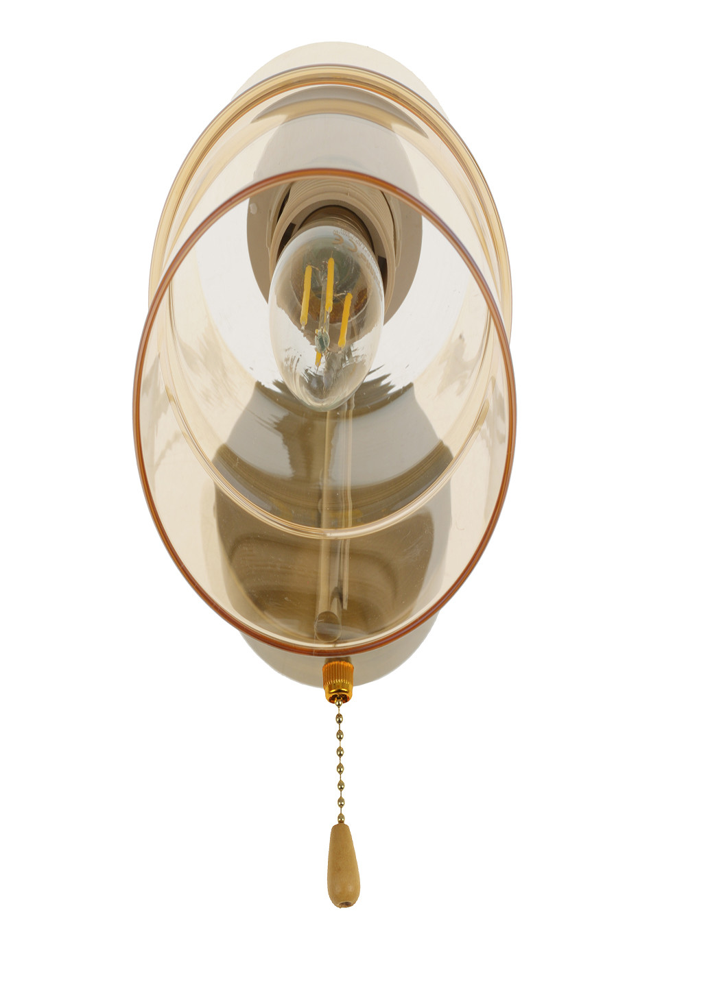 Бра зі скляним плафоном LK-722W/1 E27 AB Brille (251310014)