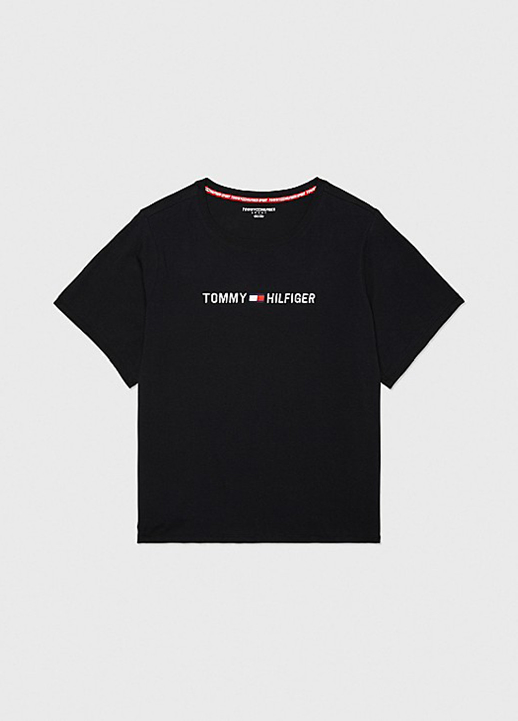 Черная летняя футболка Tommy Hilfiger