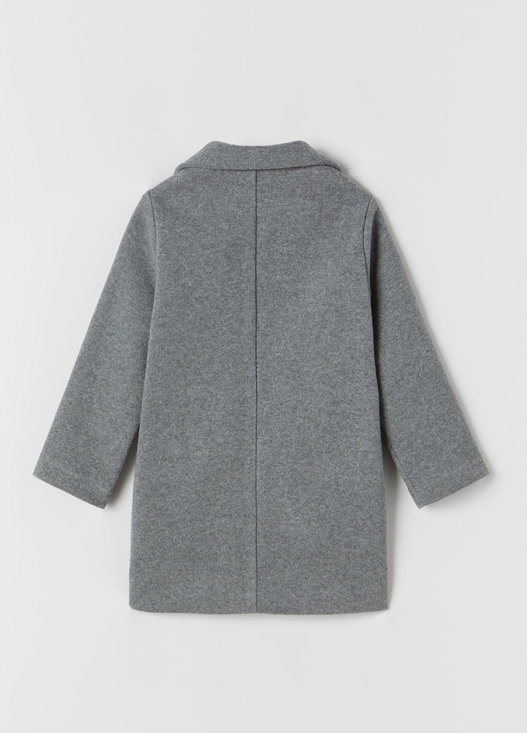 Сіре демісезонне Пальто для дівчинки однобортне Zara