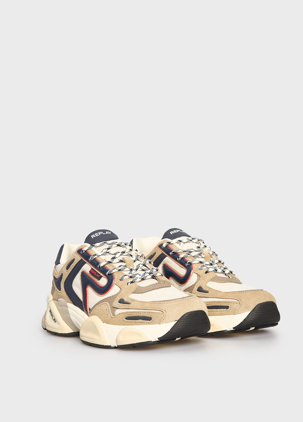 Бежевые всесезонные кроссовки Replay