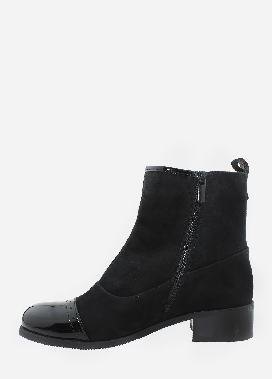 Осенние ботинки r3622-11 черный Saurini из натуральной замши