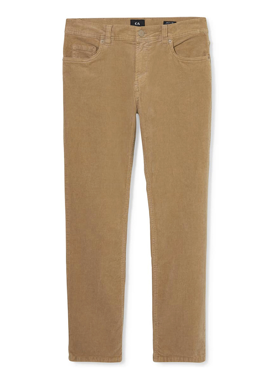 Светло-коричневые кэжуал демисезонные зауженные брюки C&A