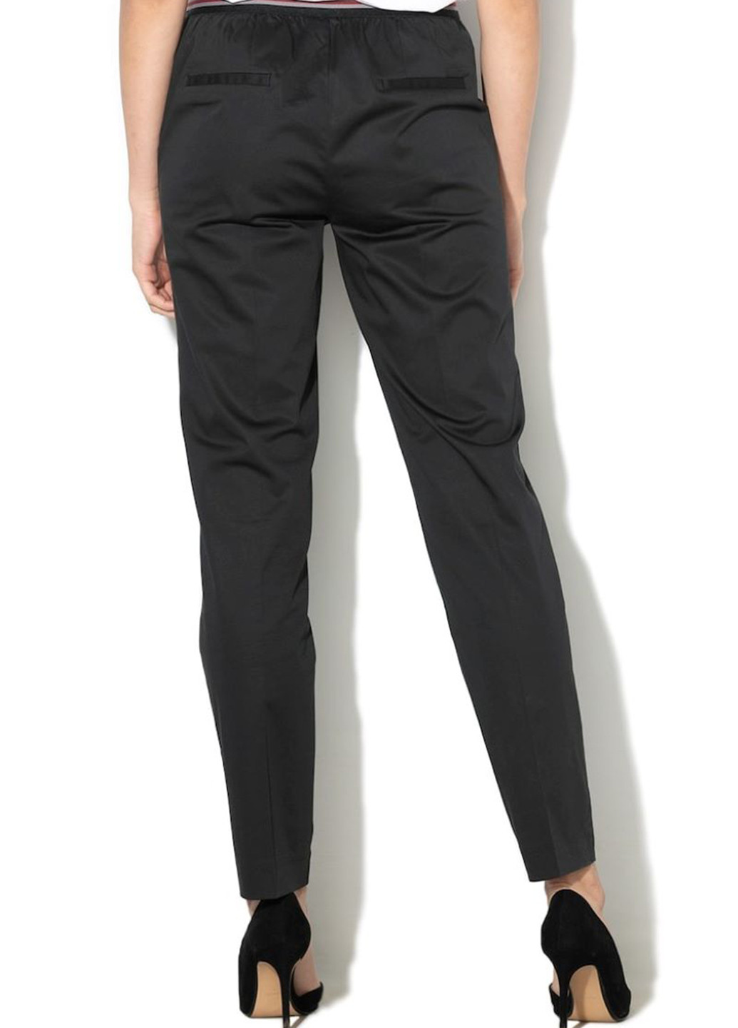 Черные кэжуал демисезонные зауженные брюки Esprit