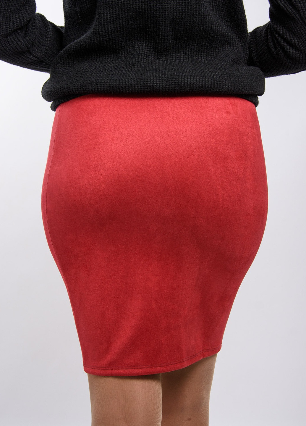 Красная кэжуал однотонная юбка Inedit