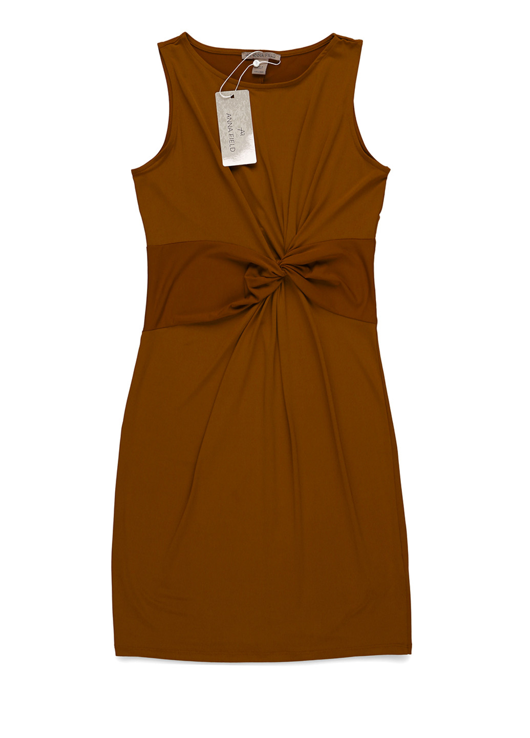 Горчичное кэжуал платье силуэтная Anna Field однотонное