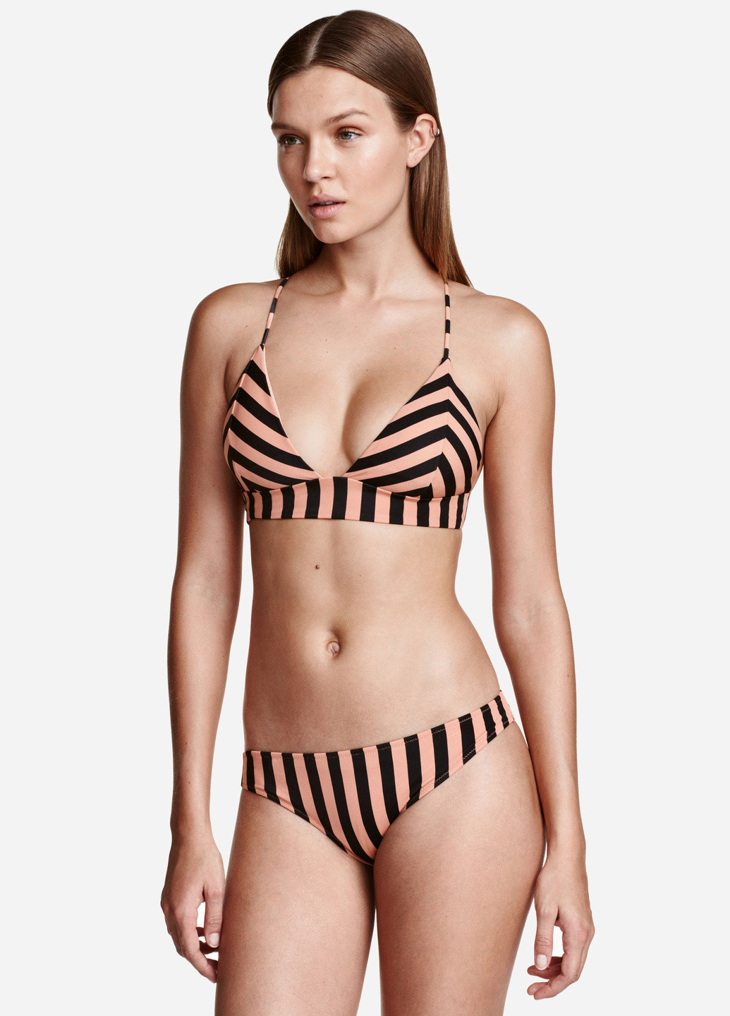 Бежевые купальные трусики однотонные H&M