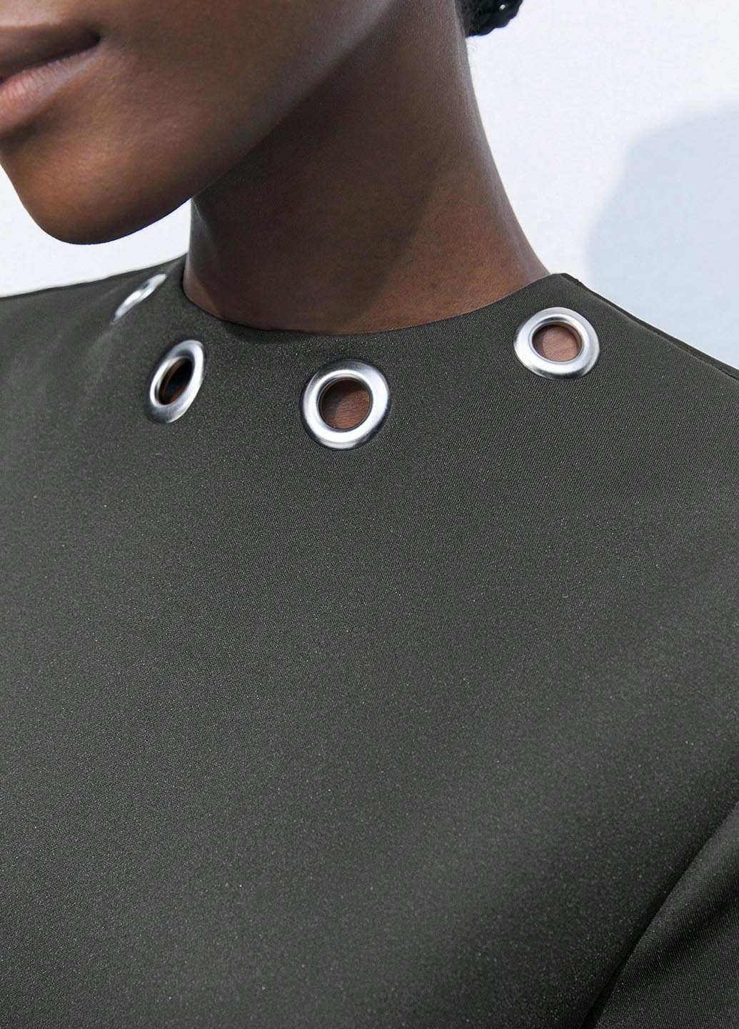 Сіра кежуал сукня SHEIN однотонна