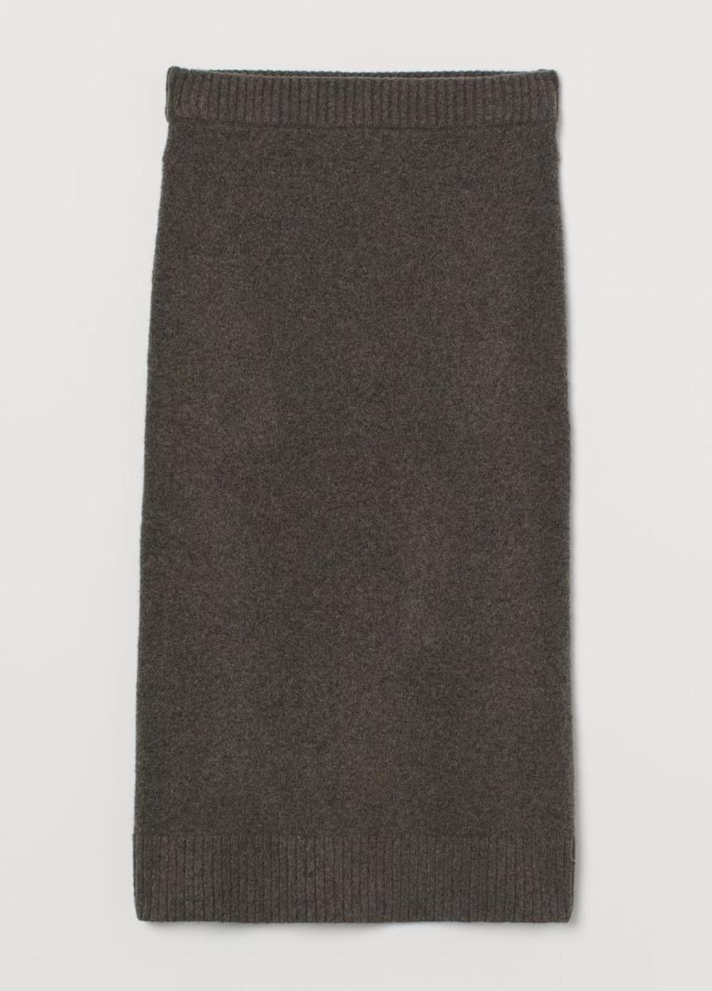 Темно-серая кэжуал меланж юбка H&M