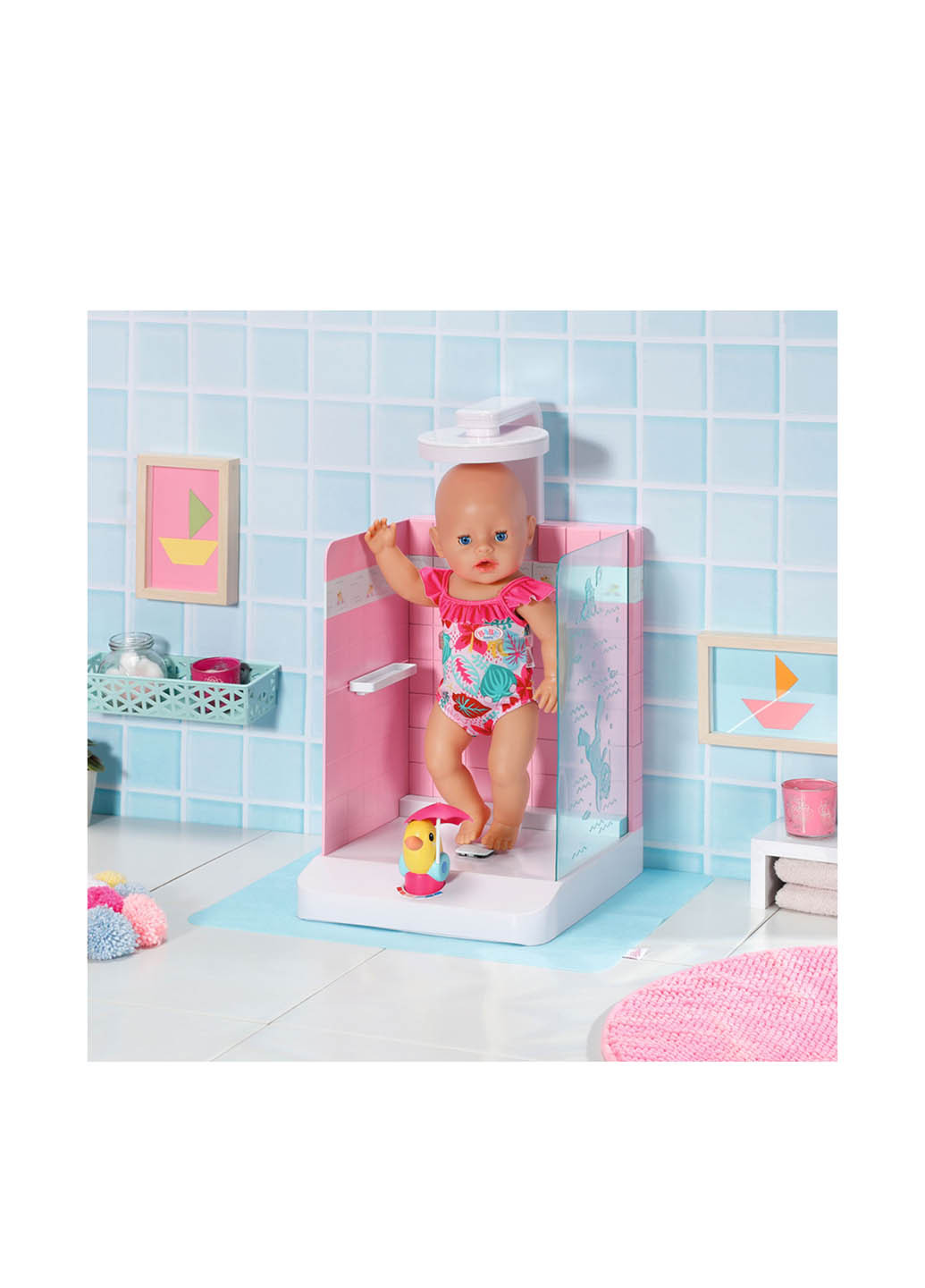 Душевая кабинка для куклы Купаемся с уточкой, 25x20x39 см BABY born (253483814)