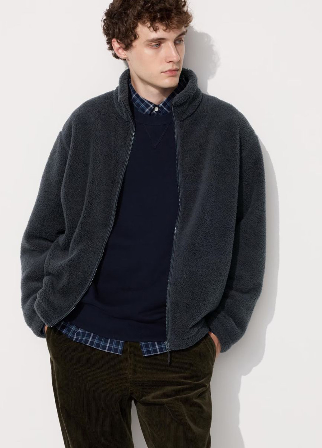 Сіра демісезонна куртка Uniqlo