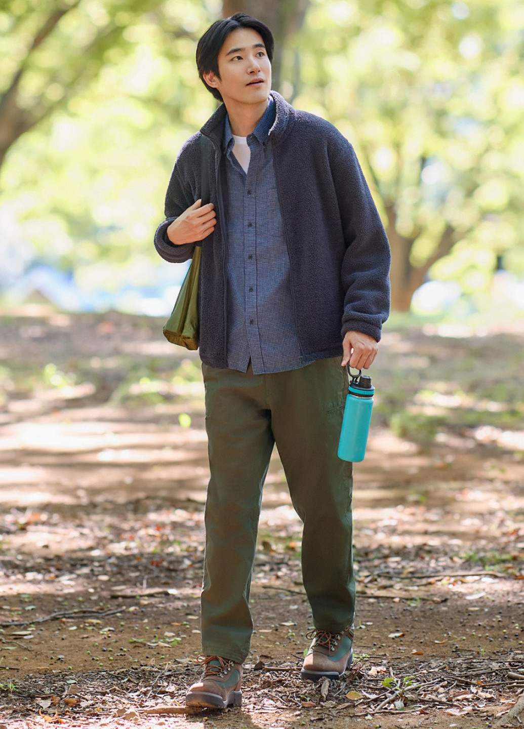 Сіра демісезонна куртка Uniqlo