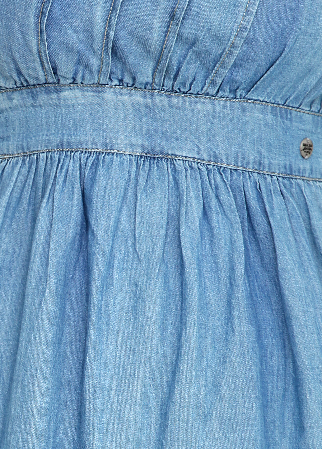 Голубое джинсовое платье короткое Garcia однотонное