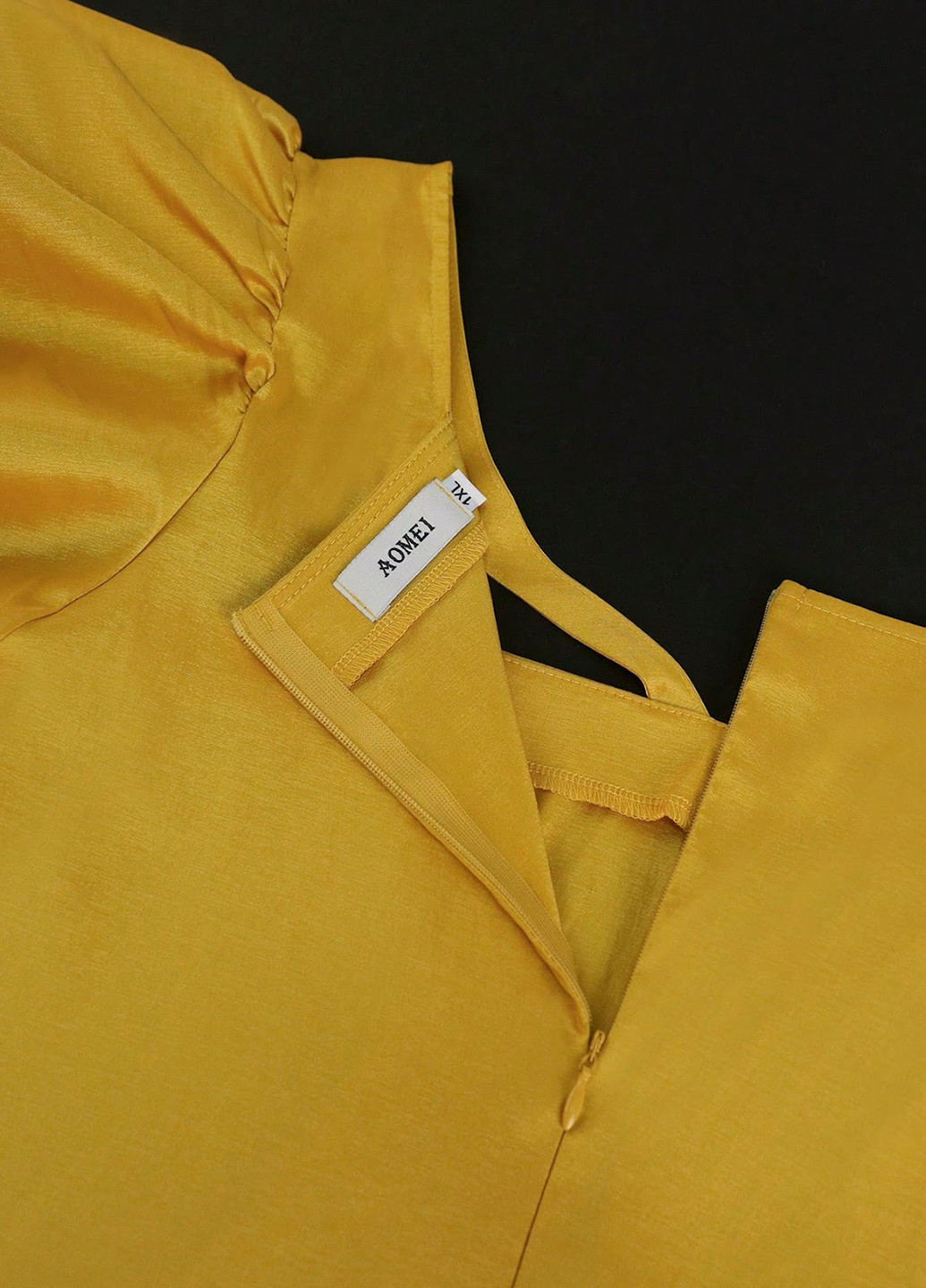 Жовтий коктейльна сукня бебі долл SHEIN однотонна