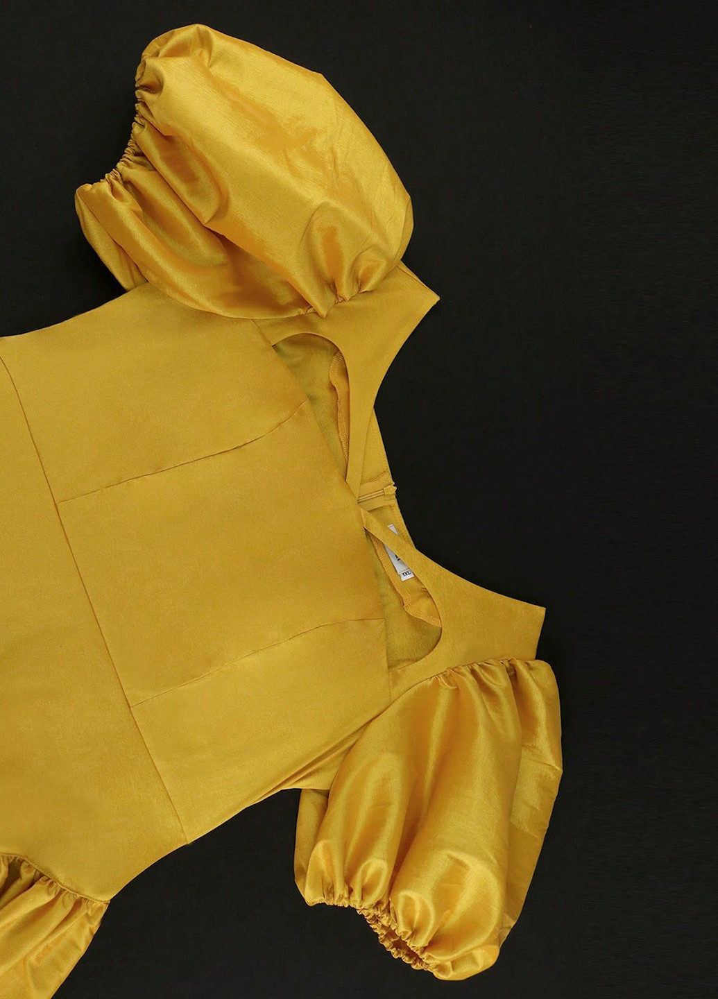 Жовтий коктейльна сукня бебі долл SHEIN однотонна