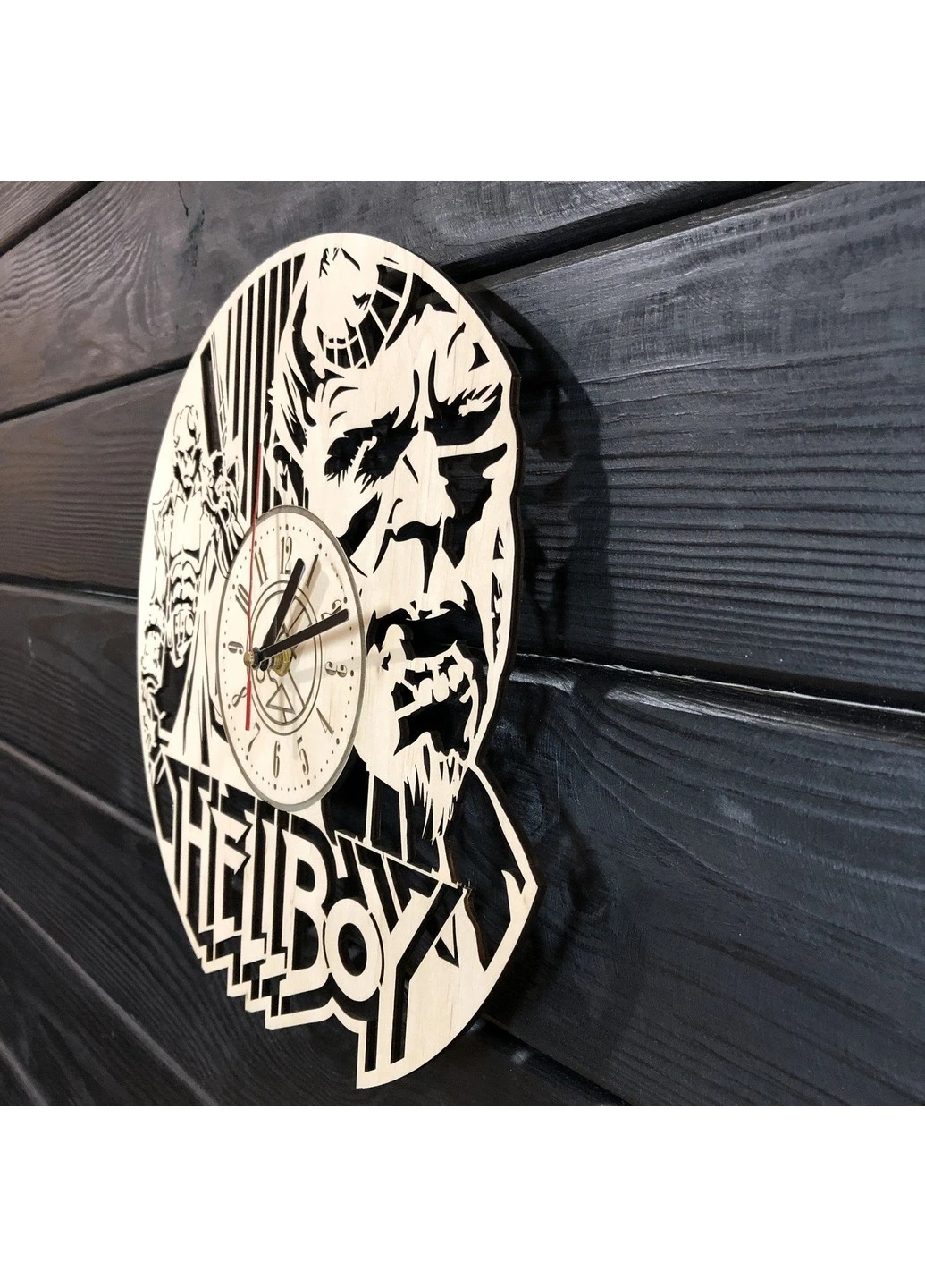 Тематичний інтер`єрний настінний годинник «Hellboy» 7Arts (253566642)