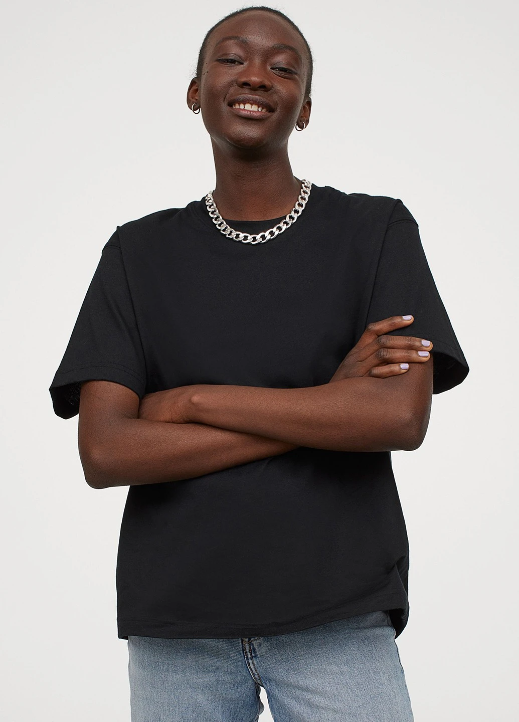 Чорна футболка H&M