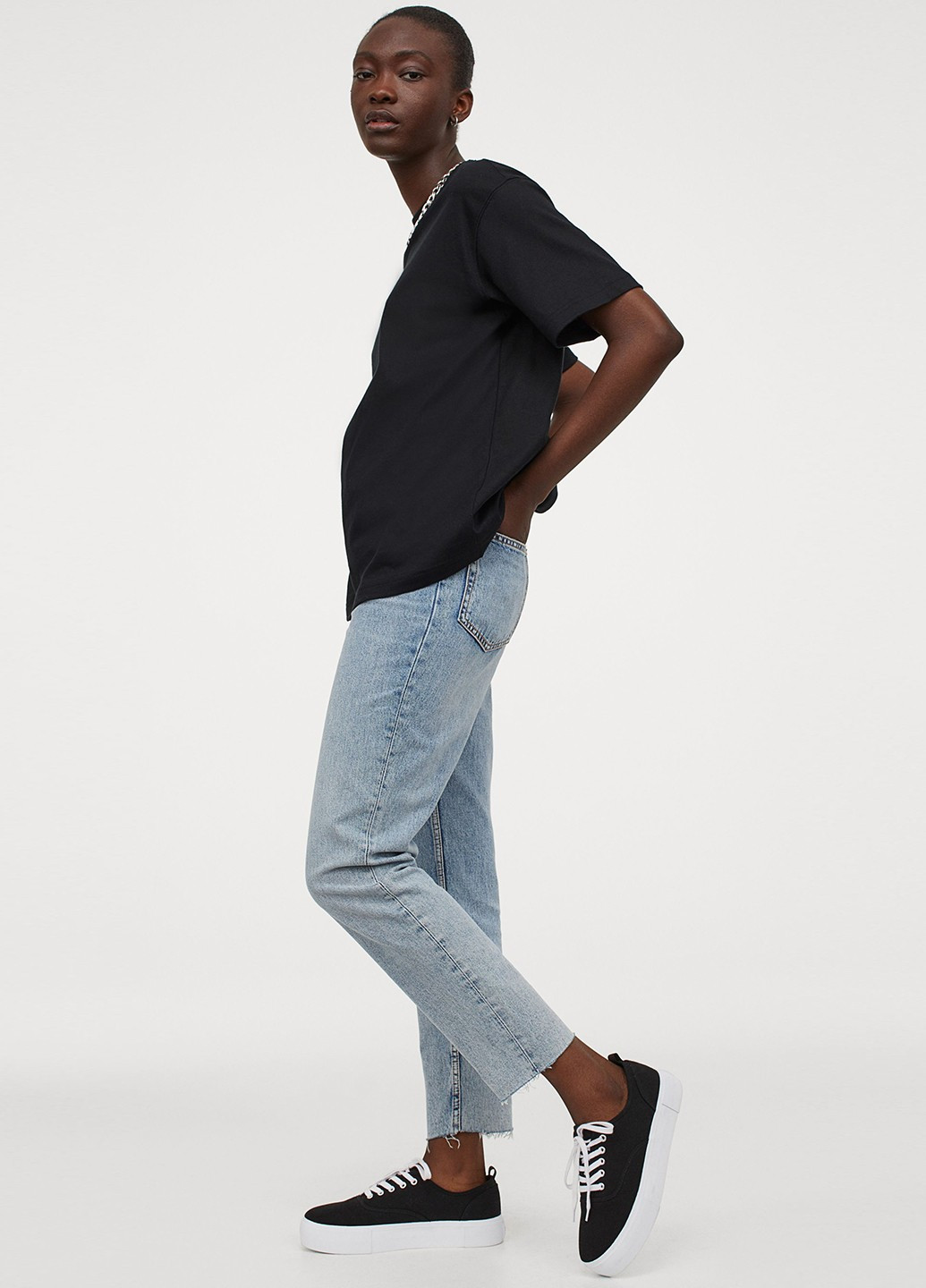 Чорна футболка H&M