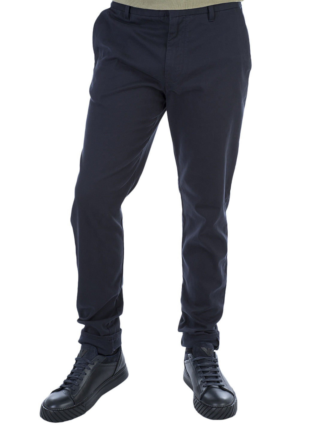 Темно-синие кэжуал демисезонные чиносы брюки Armani Jeans