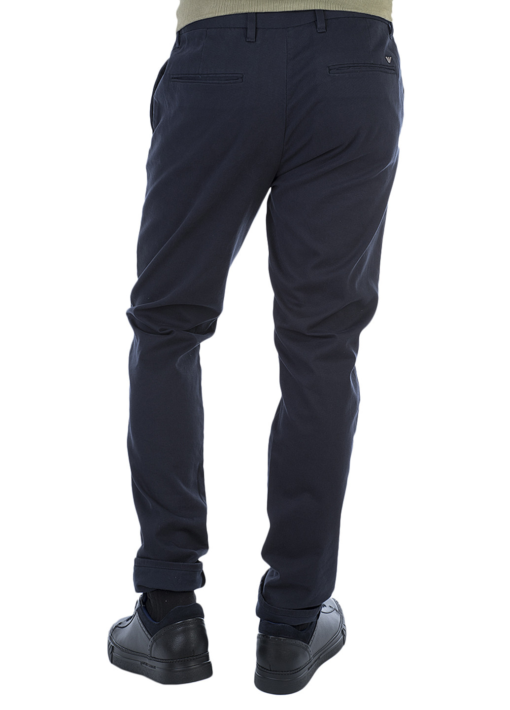 Темно-синие кэжуал демисезонные чиносы брюки Armani Jeans
