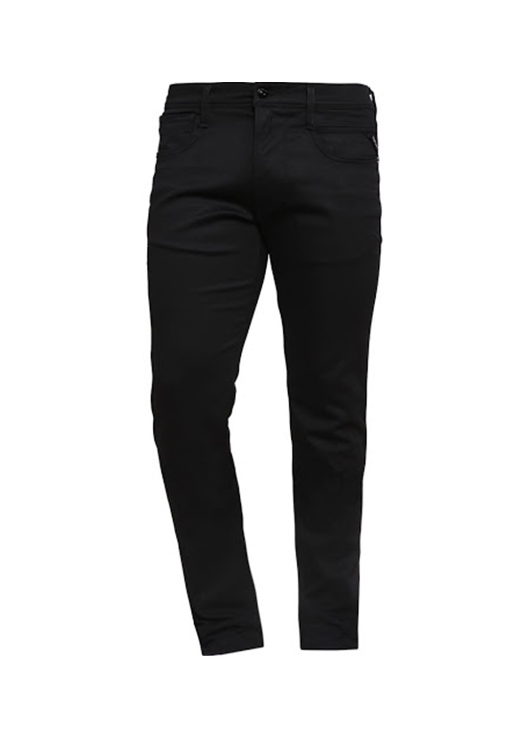 Черные демисезонные зауженные джинсы Replay