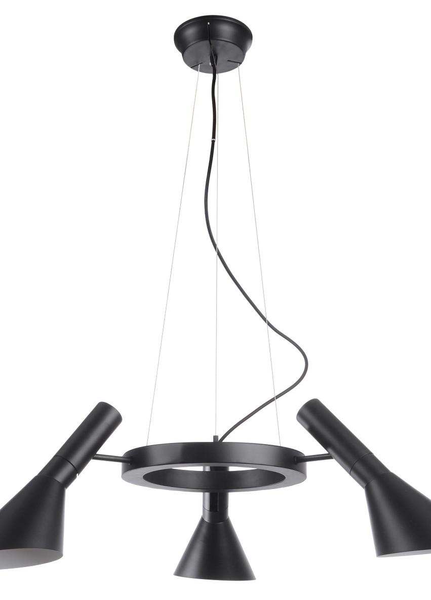 Люстра стельова лофт підвісна на 3 плафона в зал BL-286S/3 E27 BK/WH Brille (253887753)