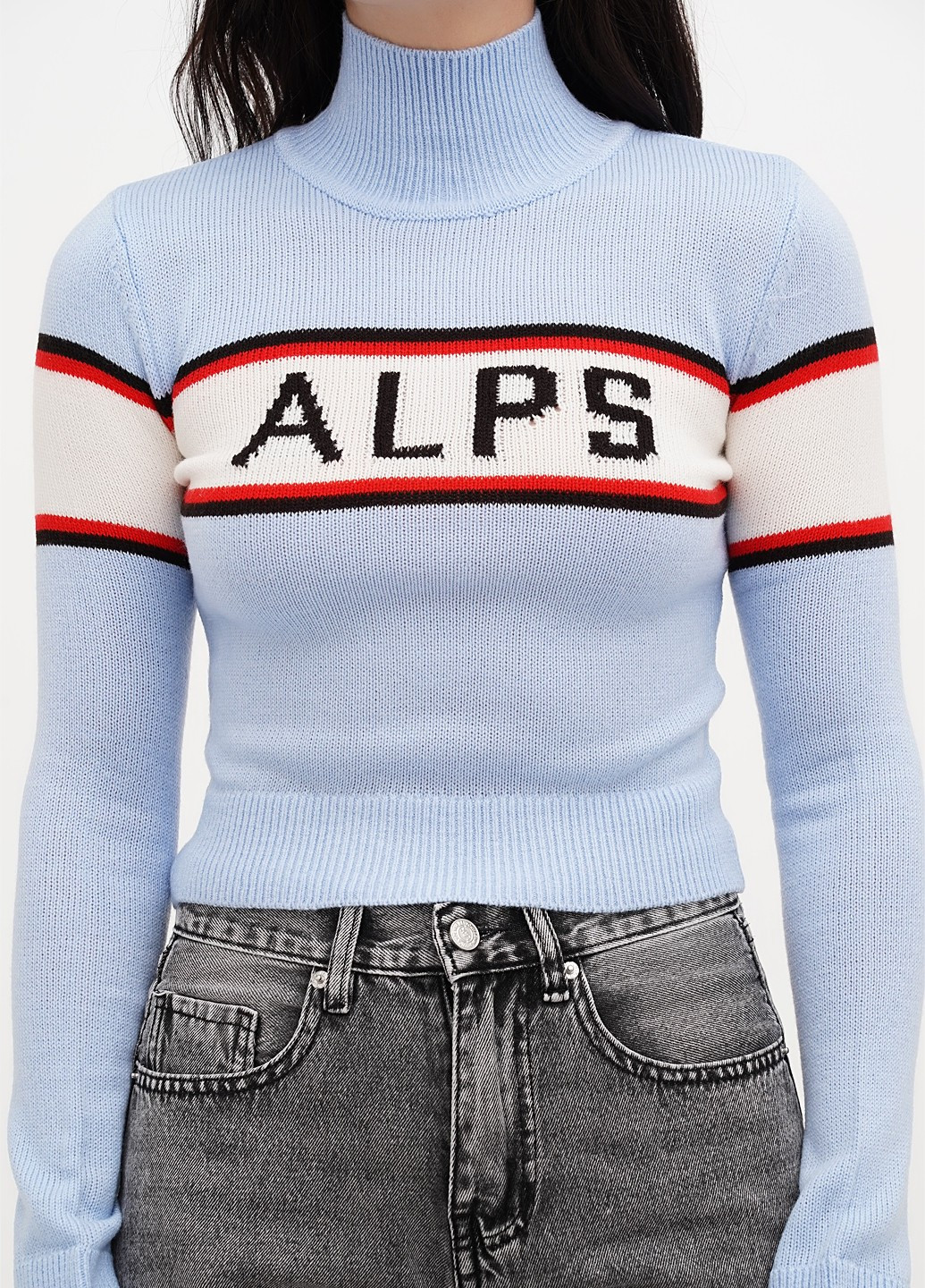 Голубой демисезонный свитер H&M