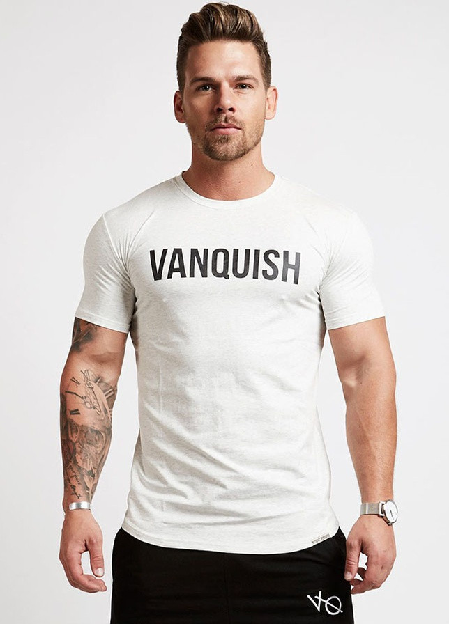 Белая мужская модная футболка VQH