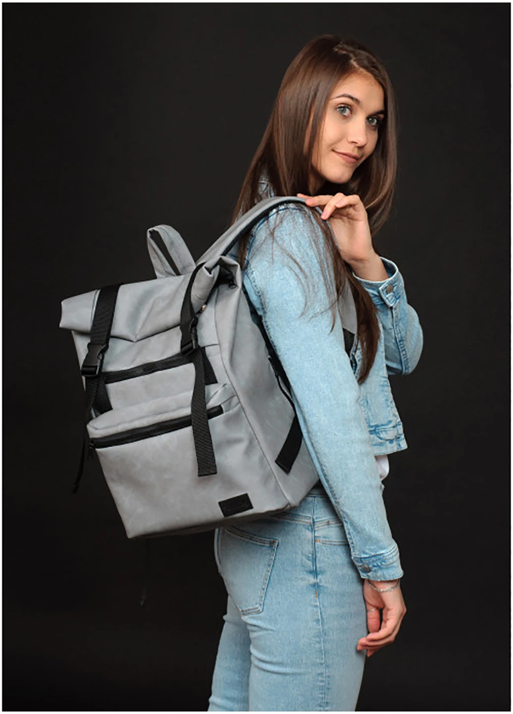 Жіночий рюкзак рол 43х31х14 см Sambag (226576662)