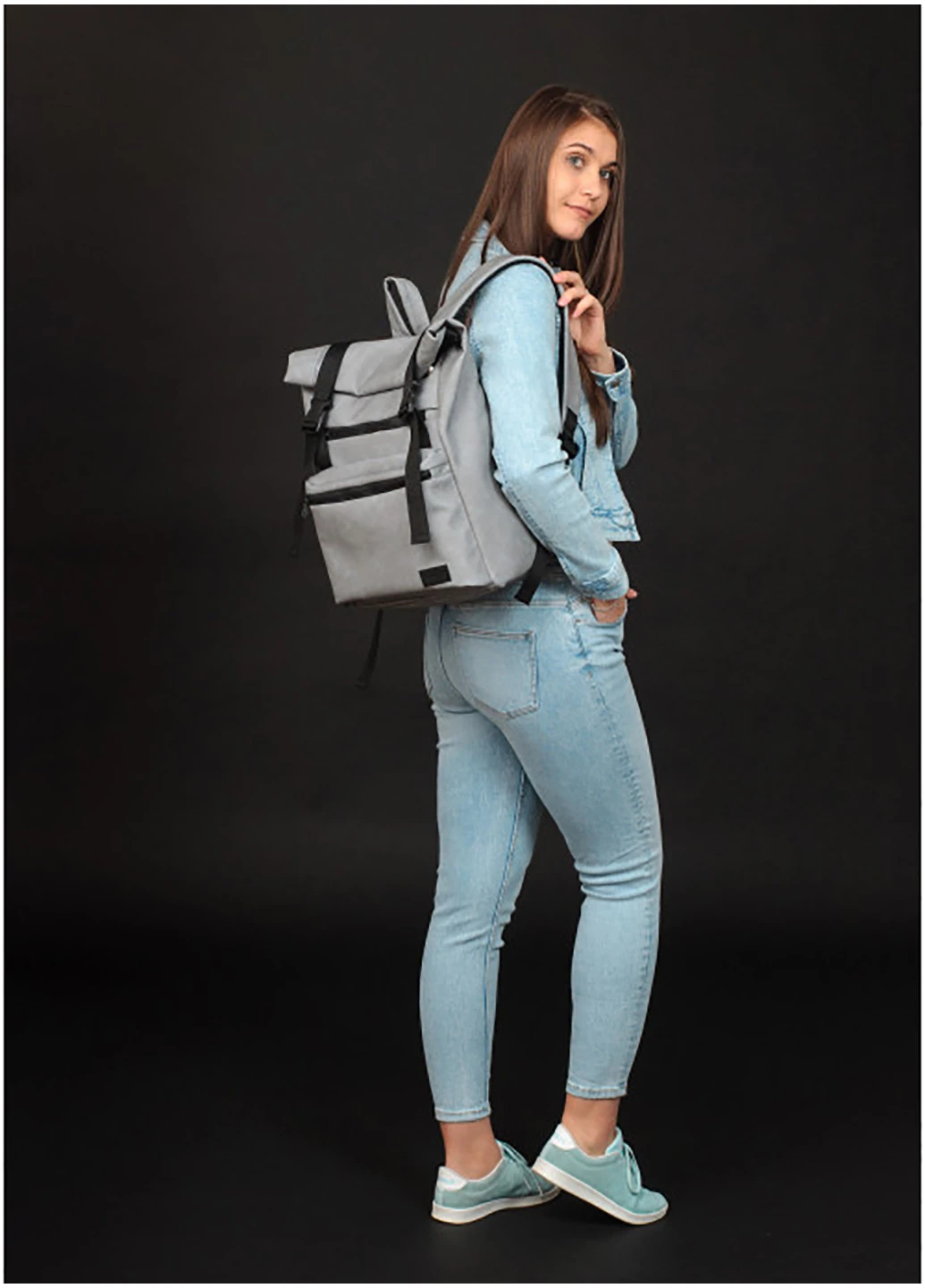 Жіночий рюкзак рол 43х31х14 см Sambag (226576662)