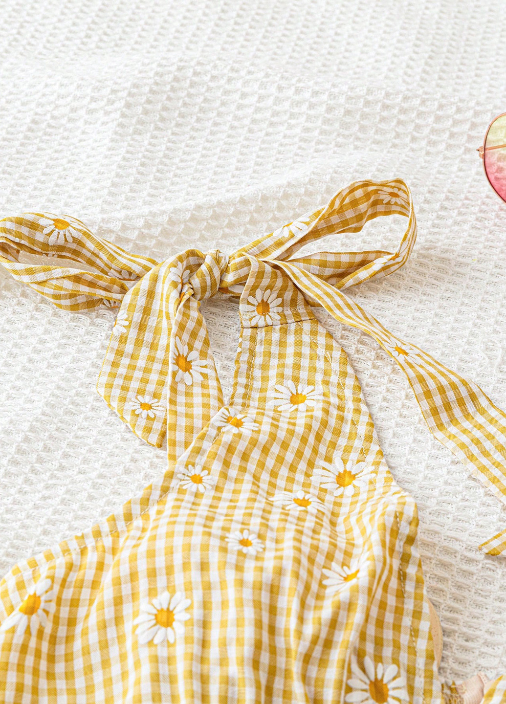 Жовтий кежуал сукня сукня-комбінація SHEIN з квітковим принтом