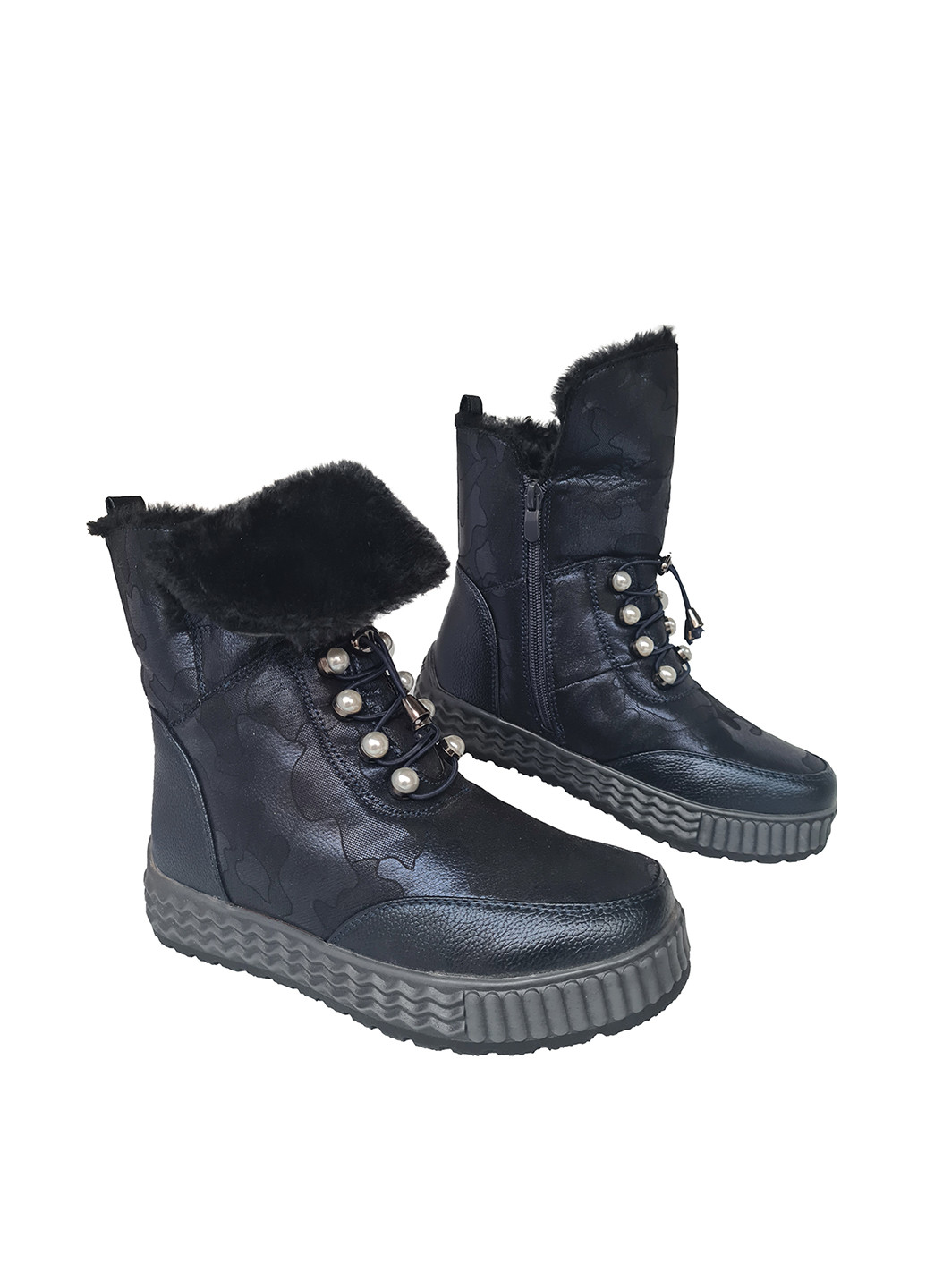 Темно-синие кэжуал зимние ботинки Paliament
