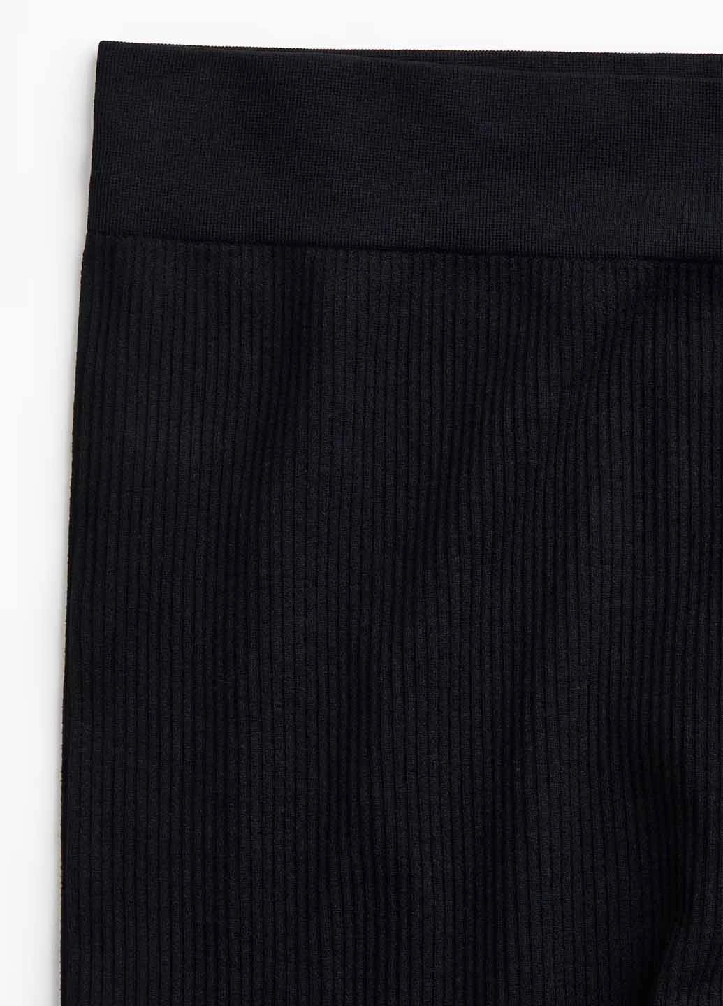 Черные демисезонные леггинсы H&M