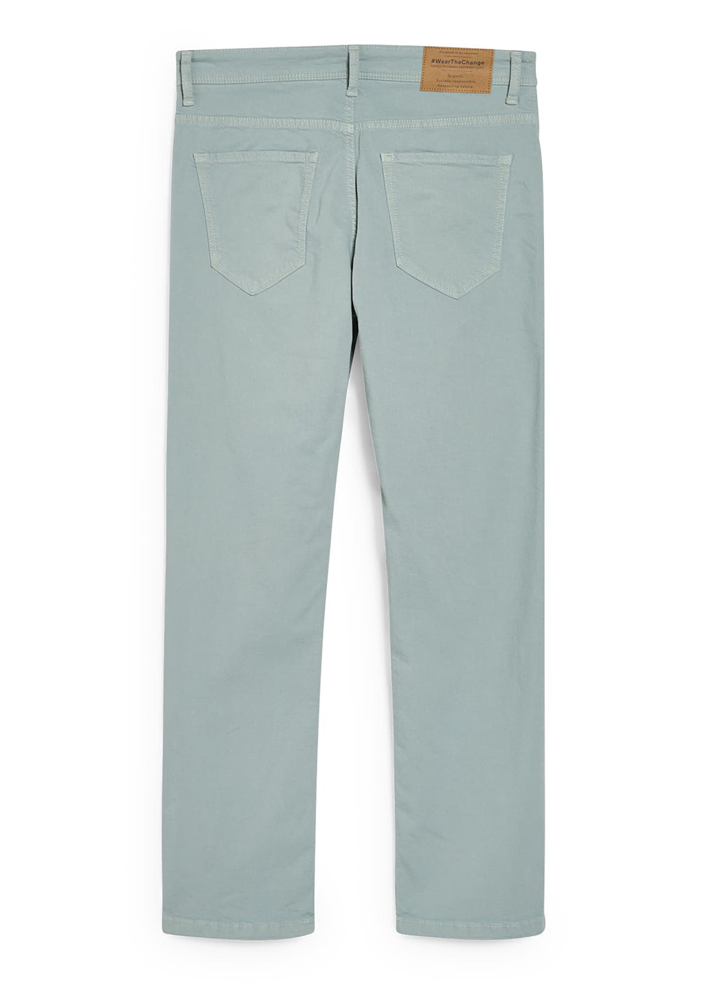 Светло-голубые демисезонные зауженные джинсы C&A