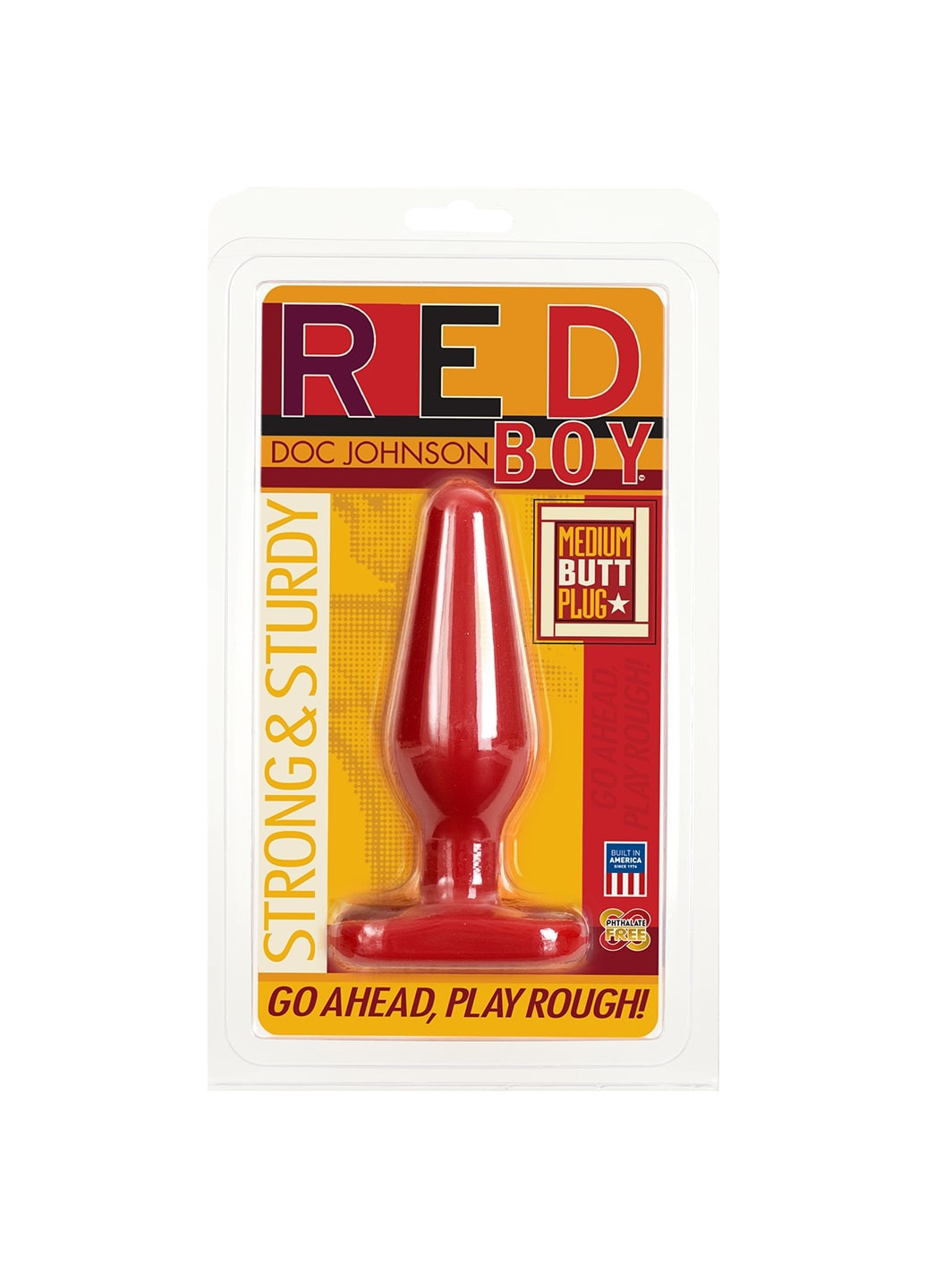 Анальний пробка Red Boy - Medium 5.5 Inch, макс. діаметр 4см Doc Johnson (254150682)