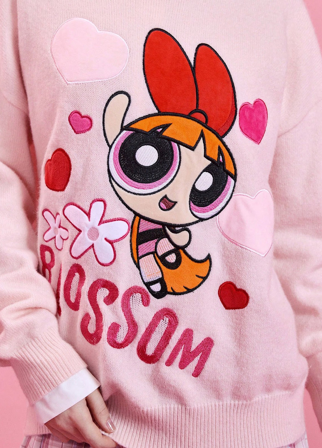 Светло-розовый демисезонный свитер джемпер SHEIN