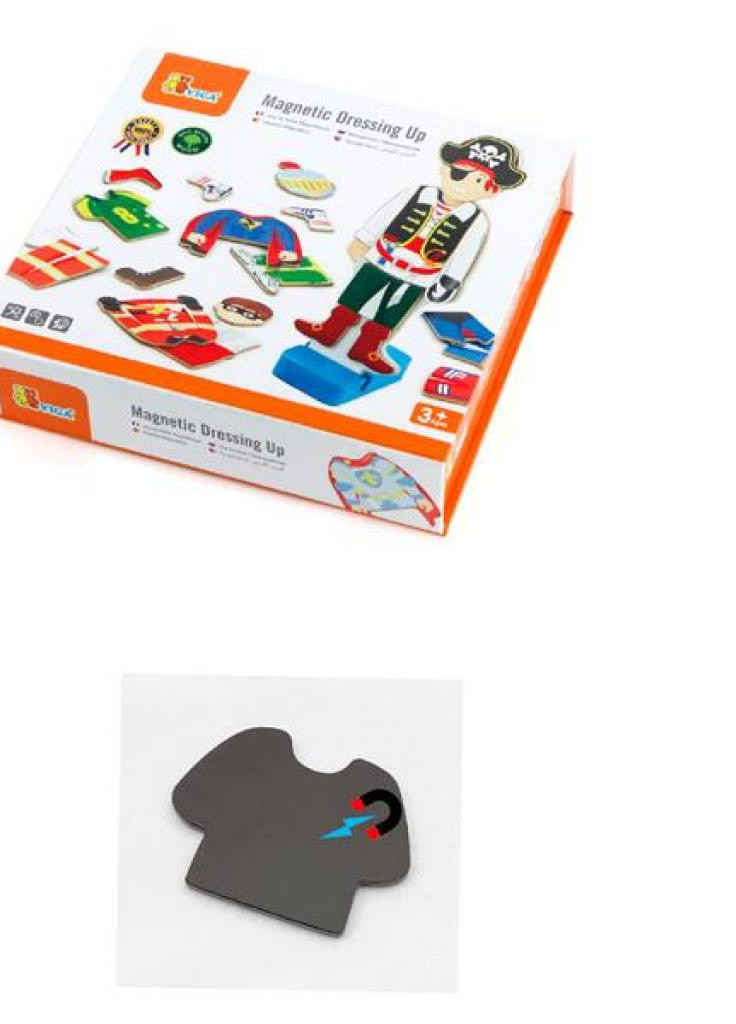 Игровой набор (50021) Viga Toys гардероб мальчика на магнитах (202374274)