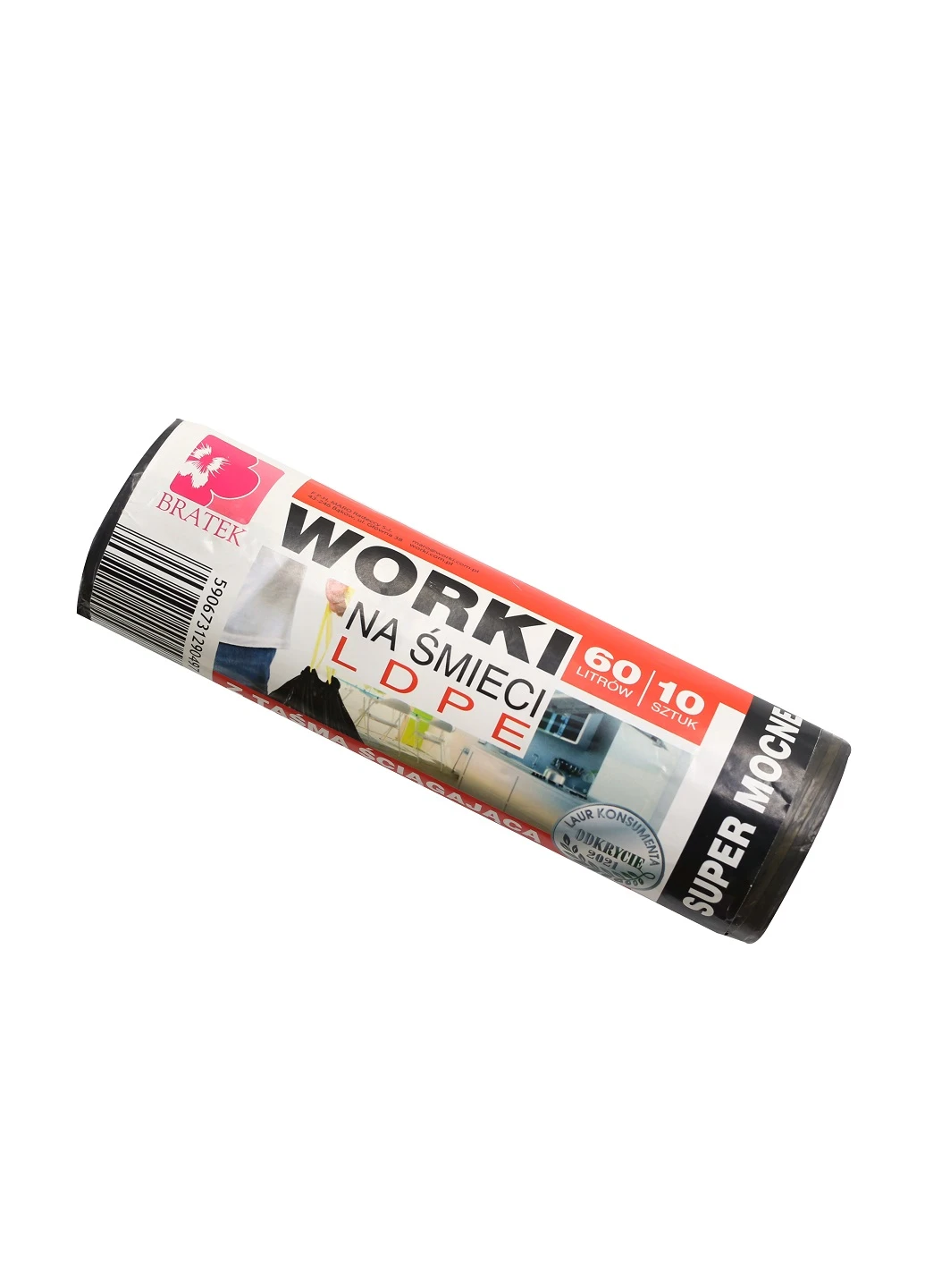 Пакети для сміття на зав'язках STRONG 60 л 10 шт Bratek (253972783)