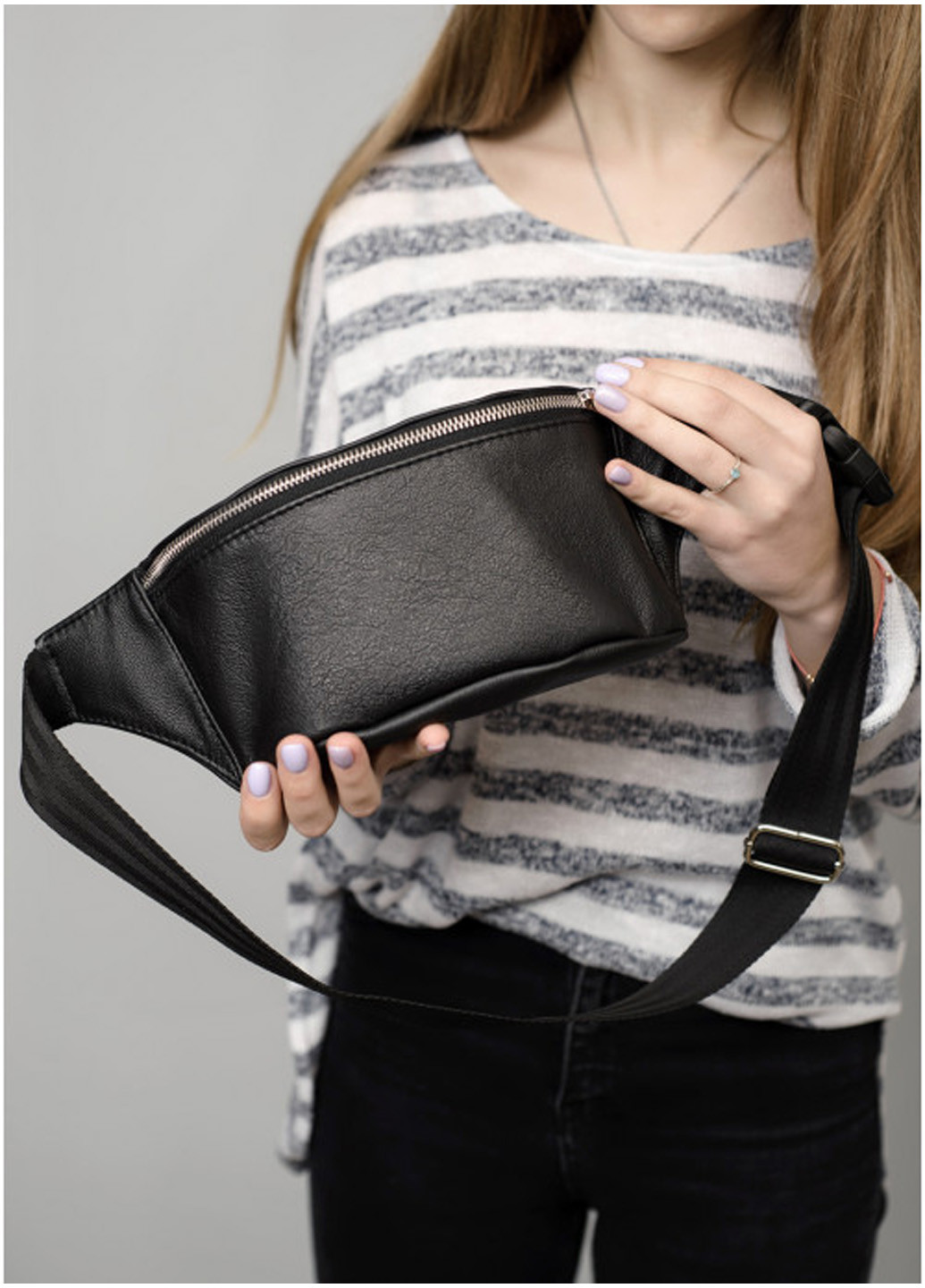 Женская сумка на пояс (бананка) 30,5х14 см Sambag (210475834)