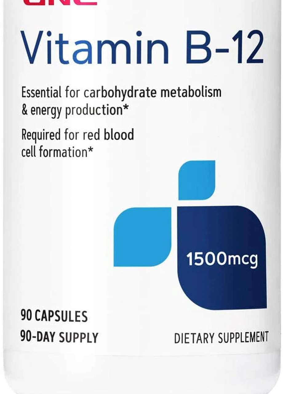 Витамин В12 VIT B12 1500 HS 90 caps GNC (254400995)