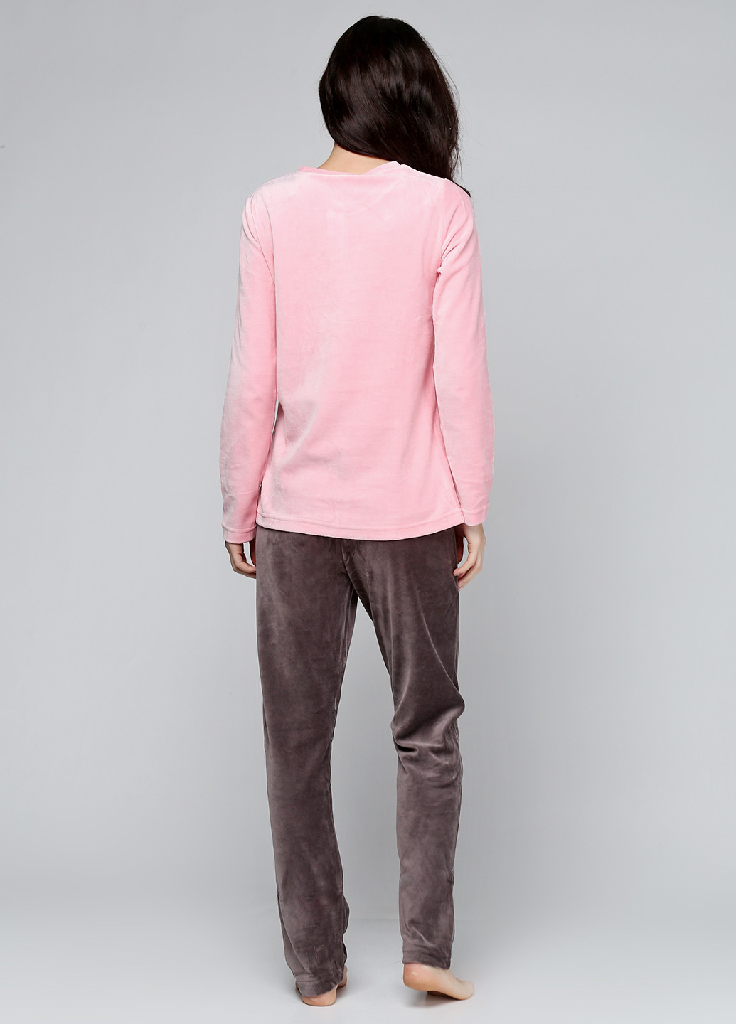 Рожевий демісезонний комплект (кофта, штани) Sabrina